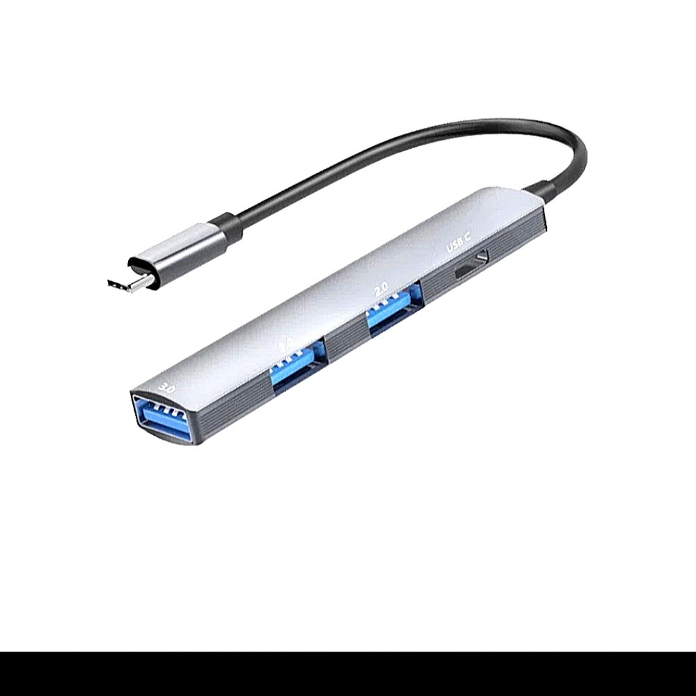 4 Port Usb Hub Adapter Splitter.